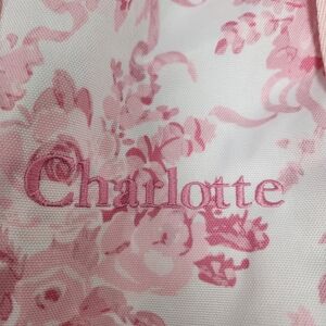 Pottery Barn Teen Pink Garden Damask Classic Duffle Bag MONOGRAMMED